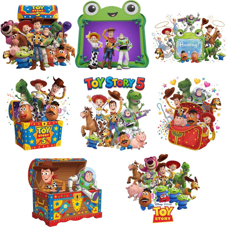 1000+New Toy Story 5 PNG Bundle,Buzz Lightyear,Woody Jessie PNG,Alphabet, Toy Story Birthday Shirt Design,Toy Story Clipart-Instant Download image 9