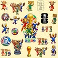 World Cup 2026 Clipart Bundle PNG JPG | Soccer Mascots | World Cup 2026 Backgrounds | Soccer Digital Papers | Cake Topper Sublimation PNG