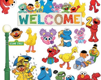 100+ Dateien, einzigartige Designs, Straßen Monster Charaktere SVG, Elmo SVG Gesichter Bundle, Elmo Clipart Bundle | Digitaler Download