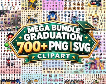 700+ examenstecknade figurer PNG Clipart-paket