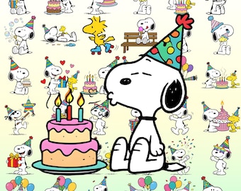 Snoopy The Peanuts Geburtstag Clipart 36 PNG, Snoopy Cartoon Hund Clipart, Charlie Brown PNG, Süßer Snoopy Hund, Peanuts Freunde Geburtstag Clipart