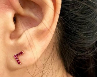Ruby earrings