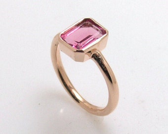 Pink Tourmaline Ring