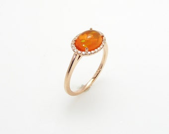 Fire Opal Ring