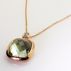 Green Amethyst Pendant