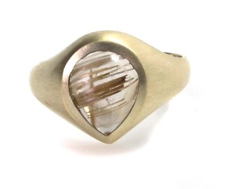 Rutilated Quartz Ring