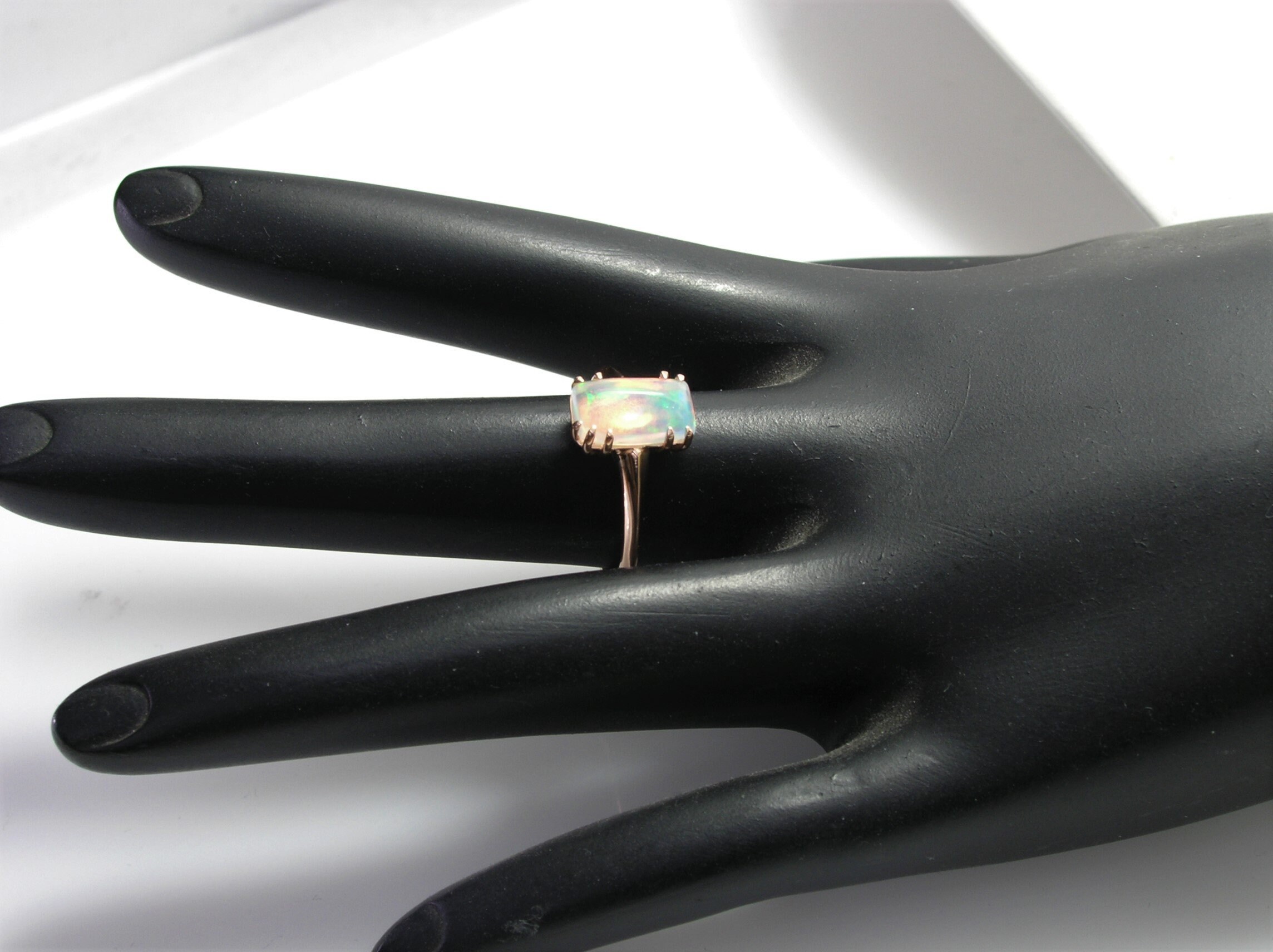 Optus Ring Opal Ring - Etsy