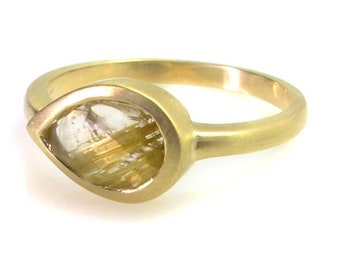 Rutilated Quartz Ring