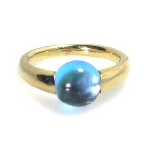 Blauer Topas Ring