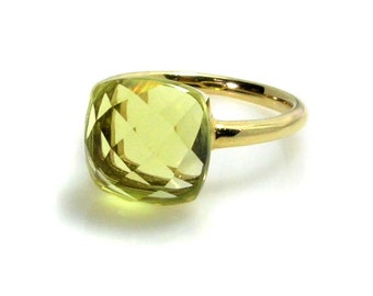 Green Quartz Ring