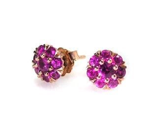 Pink Ruby Earrings