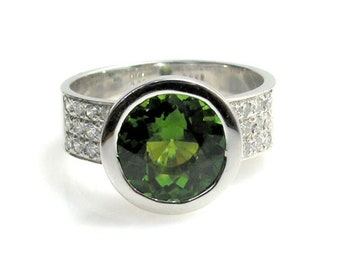 Green Tourmaline Ring