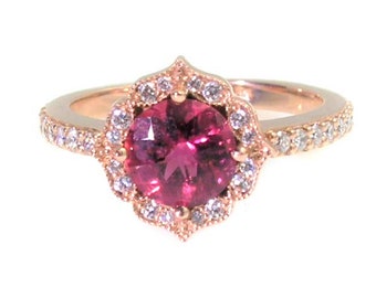 Pink Tourmaline Ring