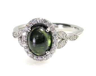 Green tourmaline Ring
