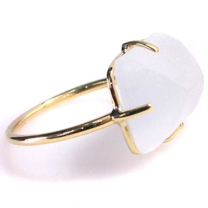 White quartz ring