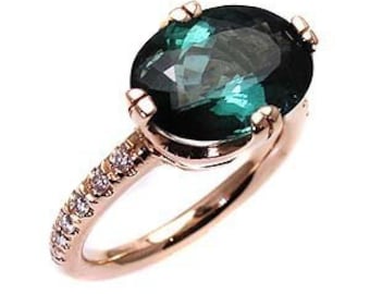 Green Tourmaline Ring