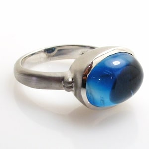 Blauer Topas Ring