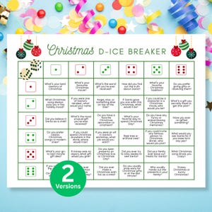 Christmas Dice Game, Christmas Ice Breaker Games, Last Minute Game, Team Building Games, Family Reunion, Teen Ice Breaker, Senior Xmas Games