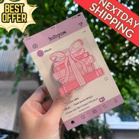 Pink Bow Phone Strap - Etsy