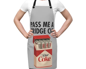Pass Me a Fridge Cig Diet Coke Apron, White Elephant Gift, Secret Santa Gift, Diet Coke Gifts, Christmas Gifts, Diet Coke Lovers, Fridge Cig