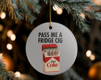 Diet Coke Fridge Cig Decoration Ornament, Gift for Coke Lovers, Unique Home Accent, Holiday Gift, Diet Coke Gift, Stocking Stuffer