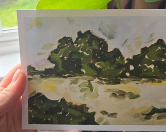 Oil Painting Landscape Print - Fine Art Decor