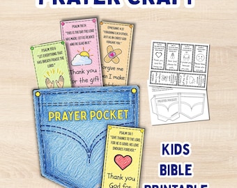 Kids Activity for Prayer Sunday School Lesson Teaching Children to Talk to God Bible Craft Christian Prayer Printable Activity for VBS