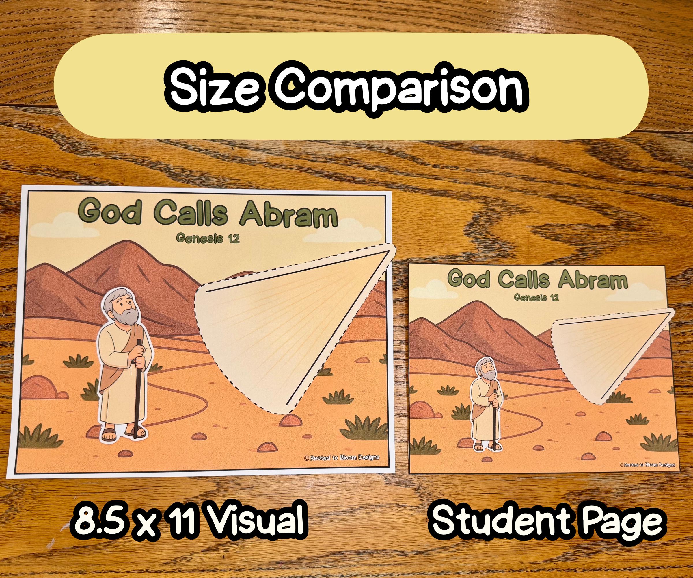 God Calls Abram: Bible Story Visuals, Worksheets, and Crafts for ...