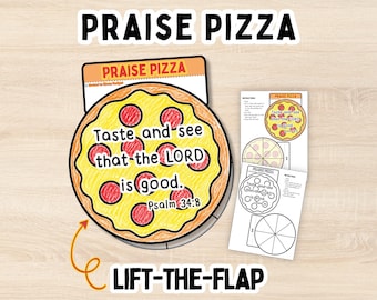 Praising God Kids Activity Sunday School 3D Craft for Worshiping God VBS Printable Psalm Kid Bible Study Family Homeschool Activity Download