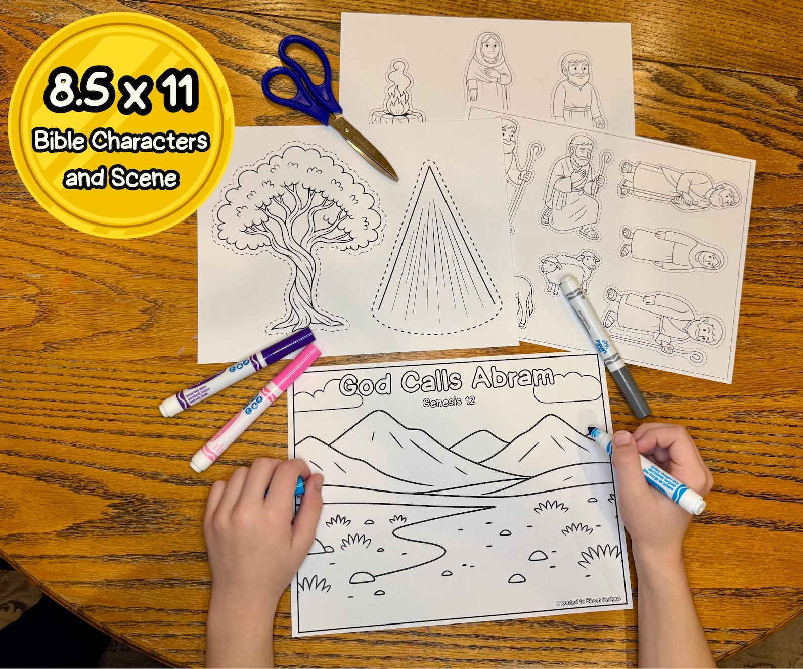 God Calls Abram: Bible Story Visuals, Worksheets, and Crafts for ...