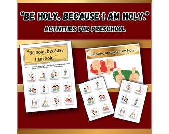 Being Holy- Activities for Preschoolers- Leviticus for Kids