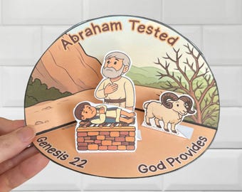 Abraham Tested - Printable 3D Craft - Genesis 22- Sacrifice of Isaac