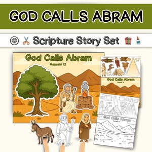 God Calls Abram: Bible Story Visuals, Worksheets, and Crafts for Genesis 12