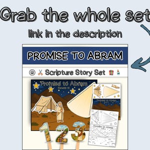 God's Promises to Abram- Bible Coloring Page and Craft - Genesis 15 ...