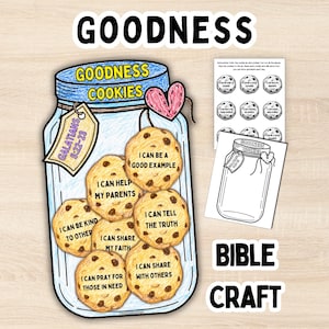 Goodness Fruit of the Spirit Kids Activity Galatians 5 Craft Ideas Kids Bible Printable VBS Fruit of the Spirit Homeschool Bible PDF