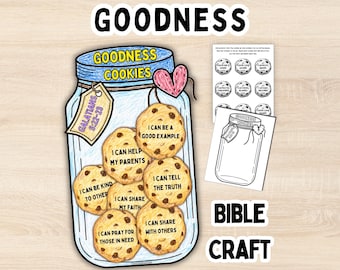 Goodness Fruit of the Spirit Kids Activity Galatians 5 Craft Ideas Kids Bible Printable VBS Fruit of the Spirit Homeschool Bible PDF