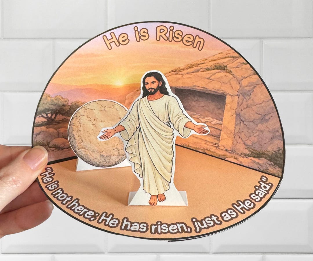 Jesus Resurrected- 3D Printable Bible Scene - Etsy
