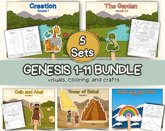 Första Moseboken 1–11 Bibelberättelsepaket för barn - 5 bibelberättelseset