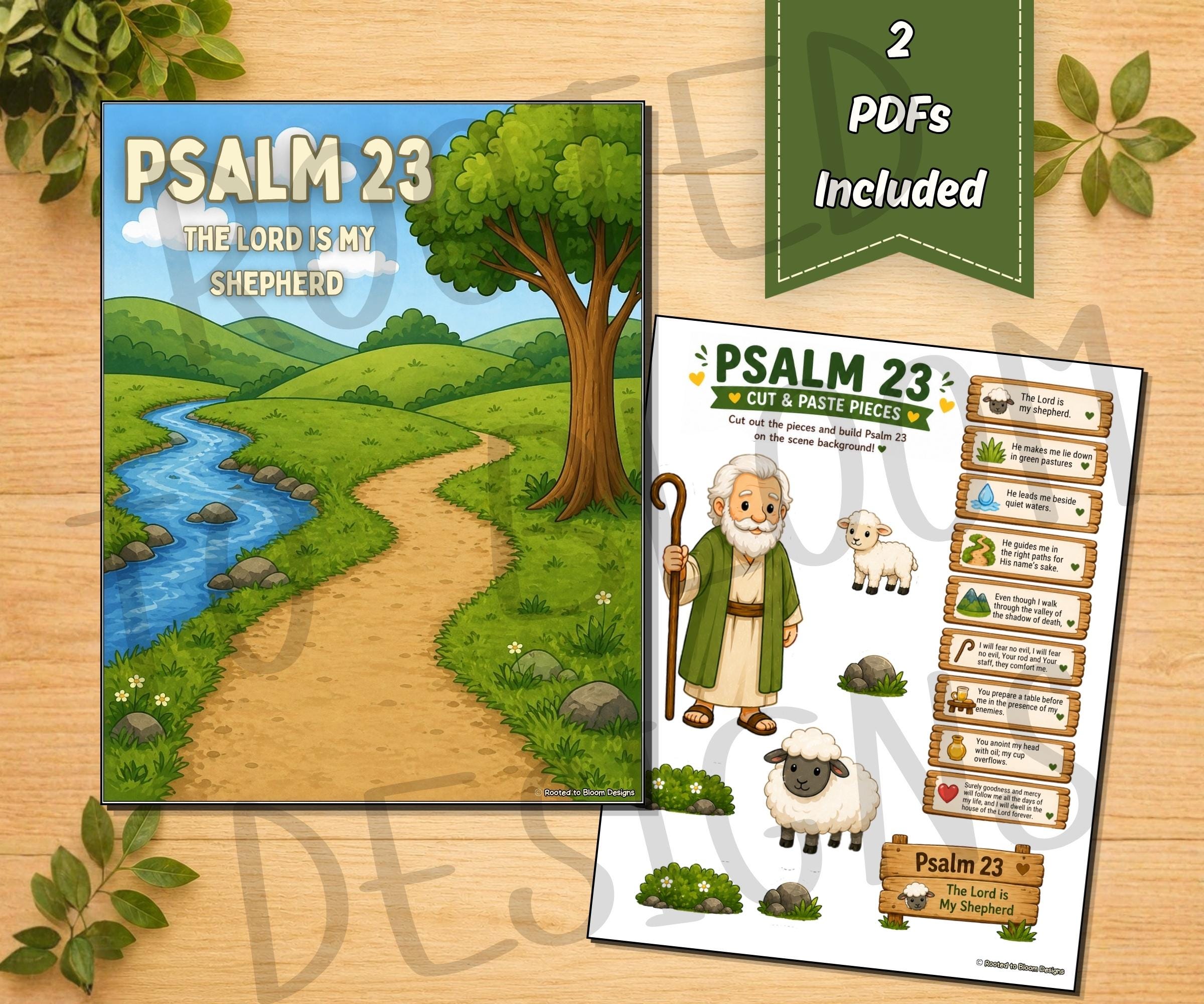 Psalm 23 Sunday School Craft the Lord is My Shepherd Printable Activity ...