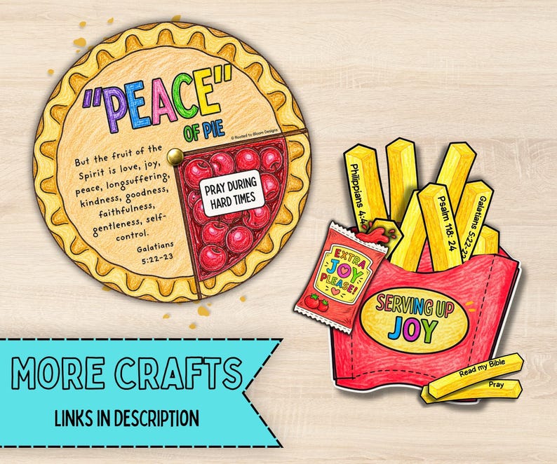Patience, Peace and Joy Bible craft for kids. Sunday school activity for the Fruit of the Spirit Galatians 5 lesson on patience. Faith Based Bible Printable Kids Activity Kids Printable Christian Kids Homeschool Bible Study Kids Bible Crafts Bible School Church Crafts Christian Activity Bible PDF Bible Coloring Kids Activity Screen Free Rainy Day Crafts Bible Sheets Christian Kids Bible Lesson Kids Bible Activity Christian Kids Art Children's Church Craft Bible Game Fun VBS Digital Craft