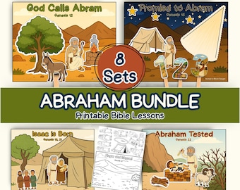 Abrahamspaket - 8 utskrivbara bibellektioner - Första Moseboken 12-22