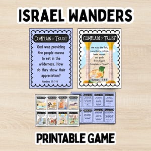 Israelites Wander in the Wilderness Moses leads the people of God in the wilderness God provided for Israel Printable Game Bible Game Kids Activity Christian Bible Verse Kid Printable Homeschool Bible Printables Faith Based Homeschool Activity Bible Downloads Scripture Printables Kids Printables Christian Kids Sunday School Church Activities Bible School Bible PDF Bible for Kids Church Printables Scripture Cards Christian Activity Bible Game Screen Free Summer Boredom Buster Rainy Day Activity