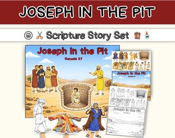 Joseph's Sold by His Brothers - Bible Story Visuals, Worksheets, and Crafts for Genesis 37
