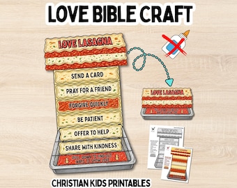 Love Kids Activity Fruit of the Spirit Galatians 5 Bible Printable Faith Based Craft Ideas VBS Christian Activity Homeschool Bible Study PDF