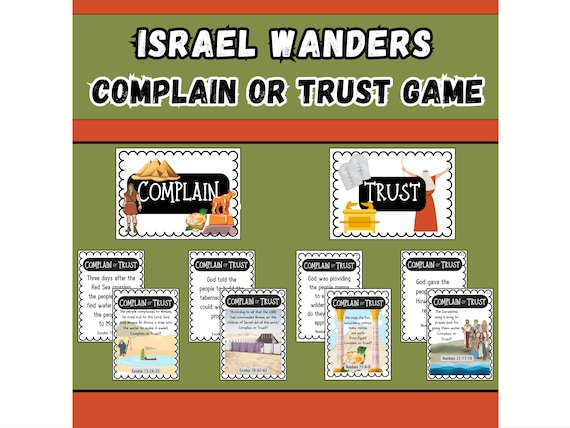 Israelites Wandering in the Wilderness Bible Game: Leviticus & Numbers Game (PDF)