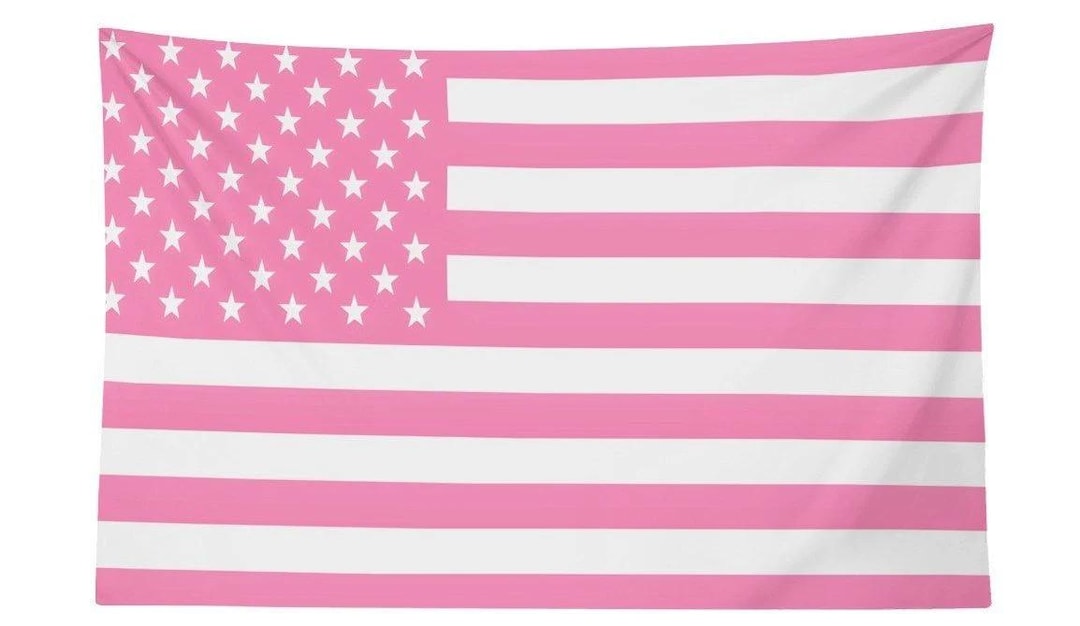 Pink Flog Pink USA Flag - Etsy