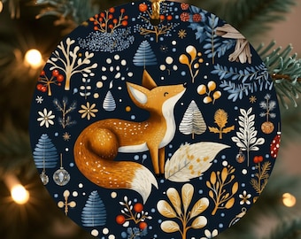 Décoration de Noël renard scandinave, décoration Hygge Cottagecore