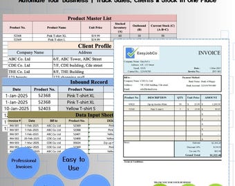 Sistema avanzado de inventario y facturación en Excel / Seguimiento y gestión automatizados para pequeñas empresas