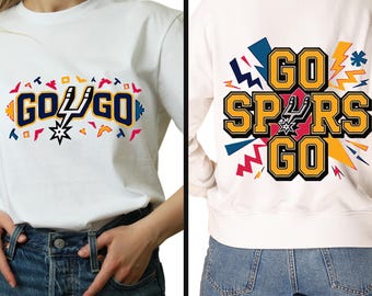 ¡Vamos Spurs! PNG SVG, Diseño de camiseta de baloncesto de los San Antonio Spurs, Diseño de baloncesto de la NBA, SVG de moda, WembanyamaSpurs, Camiseta del día del partido, popular ahora