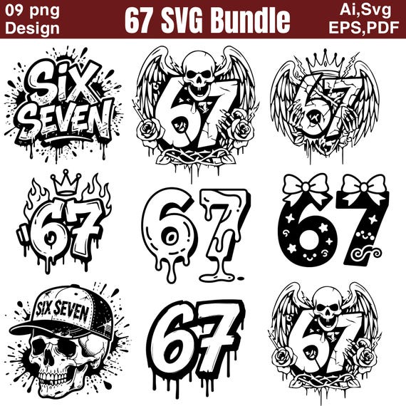 67 Meme Funny Hands SVG Bundle, 6 7 Meme Funny Skeleton Svg, Viral Meme Humor,67 Trend,Viral Internet Humor 67,67 Xmas,Viral 6 7 Funny Joke